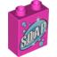 Набор LEGO BRICK 1X2X2 DECO. SOAP, Темно-розовый