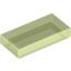 Набор LEGO Tile 1 x 2 with Groove, Glow In Dark Trans