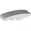 Набор LEGO Slope Curved 4 x 1 No Studs [Stud Holder with Asymmetric Ridges], Белый
