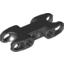 Набор LEGO Technic, Axle and Pin Connector 2 x 5 with Two Ball Joint Sockets, Closed Sides, Черный