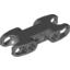 Набор LEGO Technic, Axle and Pin Connector 2 x 5 with Two Ball Joint Sockets, Closed Sides, Темный сине-серый