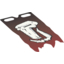 Набор LEGO Plastic Flag 4 x 9 with Fantasy Era Troll Skull Print Tattered, Темно-красный