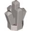 Набор LEGO Rock 1 x 1 Crystal 5 Point, Серебристый металлик