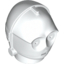 Набор LEGO Minifig Head Protocol Droid, Белый
