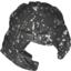 Набор LEGO Minifig Helmet - Castle with Cheek Protection and Thin Bands (Troll), Speckle Black-Silver