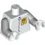 Набор LEGO Torso SpongeBob with Yellow Acorn Badge Print / Light Bluish Gray Arms / White Hands, Белый