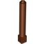 Набор LEGO Support 1 x 1 x 6 Solid Pillar, Красно-коричневый