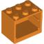 Набор LEGO Cupboard 2 x 3 x 2 with Solid Studs, Оранжевый