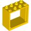 Набор LEGO Window 2 x 4 x 3 Frame with Hollow Studs, Желтый