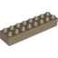 Набор LEGO Brick 2 x 8, Dark Tan