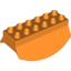 Набор LEGO Brick 2 x 6 Lower Flap Extensions, Оранжевый