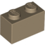Набор LEGO Brick 1 x 2, Dark Tan