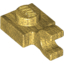 Набор LEGO Plate Special 1 x 1 with Clip Horizontal [Thick Open O Clip], Pearl Gold