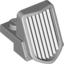 Набор LEGO Front Grille 1 x 2 x 2 2/3 Sloping, Светлый сине-серый