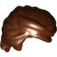 Набор LEGO Minifig Hair - Swept Back, Tousled, Красно-коричневый