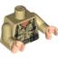 Набор LEGO Torso Indiana Jones Open Collar Shirt, Ammo Belt & Suspenders Print / Tan Arms / Light Flesh Hands, Tan