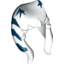 Набор LEGO Minifig Headdress SW Togruta Montrals, Blue and Sand Green Ahsoka Print, Белый