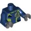 Набор LEGO Torso Agents Uniform Male / Dark Blue Arms Print / Dark Bluish Gray Hands, Темно-синий