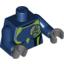 Набор LEGO Torso Agents Uniform Female / Dark Blue Arms Print / Dark Bluish Gray Hands, Темно-синий