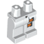 Набор LEGO Legs and Hips with Black Triangle and 2 Orange Buckles on Left Leg Print, Белый