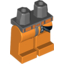Набор LEGO Legs and Dark Bluish Gray Hips with Zip and Orange Belt Print, Оранжевый