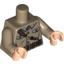Набор LEGO Torso Uniform with Four Buttons, Belt and Shoulder Strap Print / Dark Tan Arms / Light Flesh Hands, Dark Tan