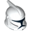 Набор LEGO Minifig Helmet SW Clone Trooper with Holes, Standard Print, Белый