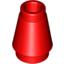 Набор LEGO Cone 1 x 1 [Top Groove], Красный
