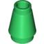 Набор LEGO Cone 1 x 1 [Top Groove], Зеленый