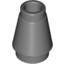 Набор LEGO Cone 1 x 1 [Top Groove], Темный сине-серый