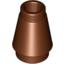 Набор LEGO Cone 1 x 1 [Top Groove], Красно-коричневый