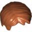 Набор LEGO Minifig Hair Short, Tousled with Side Part, Темно-оранжевый