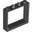 Набор LEGO Window 1 x 4 x 3 without Shutter Tabs, Черный