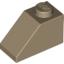 Набор LEGO Slope 45В° 2 x 1, Dark Tan