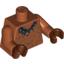 Набор LEGO Torso Tattoos with Animal Tooth Necklace Print / Dark Orange Arms / Reddish Brown Hands, Темно-оранжевый