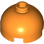 Набор LEGO Brick, Round 2 x 2 Dome Top - Hollow Stud with Bottom Axle Holder x Shape + Orientation, Оранжевый