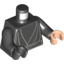 Набор LEGO Torso SW Jedi Robe, Waist Sash Print / Black Arms / Light Flesh Hand Left / Black Hand Right, Черный