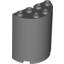 Набор LEGO Cylinder Half 2 x 4 x 4, Темный сине-серый
