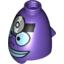 Набор LEGO Minifig Head Modified SpongeBob Doctor, Темно-фиолетовый