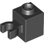 Набор LEGO Brick Special 1 x 1 with Clip Vertical [Open O Clip, Hollow Stud], Черный