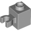 Набор LEGO Brick Special 1 x 1 with Clip Vertical [Open O Clip, Hollow Stud], Светлый сине-серый