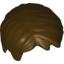 Набор LEGO Minifig Hair Short, Tousled with Side Part, Темно-коричневый