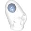 Набор LEGO Minifig Head Modified Crystal Skull with Dark Blue Brain, Trans-Clear