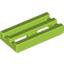 Набор LEGO Tile Special 1 x 2 Grille with Bottom Groove, Лайм