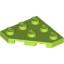 Набор LEGO Wedge Plate 3 x 3 Cut Corner, Лайм