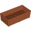 Набор LEGO Duplo Container Box 2 x 4 (Horse Trough New Style), Темно-оранжевый