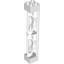 Набор LEGO Support 2 x 2 x 10 Girder Triangular Vertical - Type 3 - Axle Hole, 3 Posts, Белый