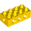 Набор LEGO DATEEMBOSSED BRICK 2X4 W/SCREW, Желтый