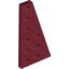 Набор LEGO Wedge Plate 6 x 3 Right, Темно-красный