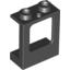 Набор LEGO Window 1 x 2 x 2 Plane, Single Hole Top and Bottom for Glass, Черный
